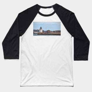 Portland Breakwater Lighthouse Baseball T-Shirt